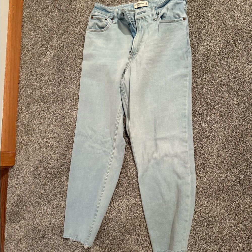 Abercrombie & Fitch Light Blue Curve Love Jeans
